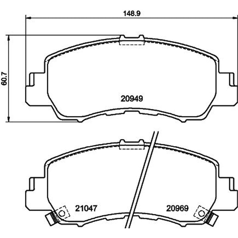 Mintex Front Brake Pad Set MDB4143