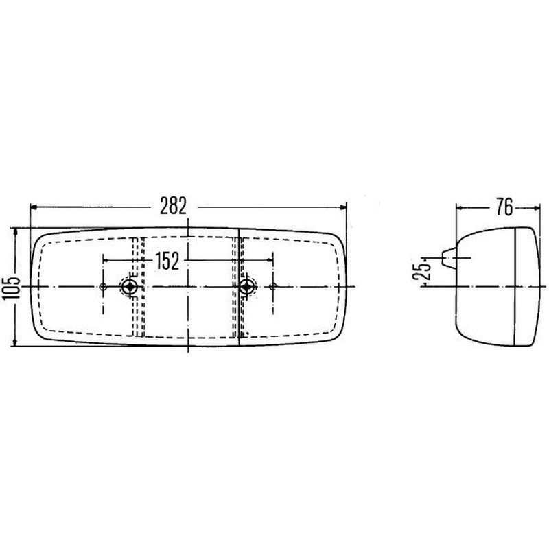 Hella Tail Light / Lamp R10W Right 2SD 001 699-061