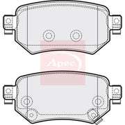 Apec Rear Brake Pad Set PAD2114