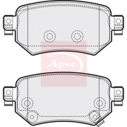 Apec Rear Brake Pad Set PAD2114