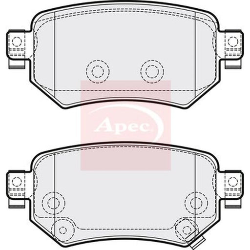 Apec Rear Brake Pad Set PAD2114