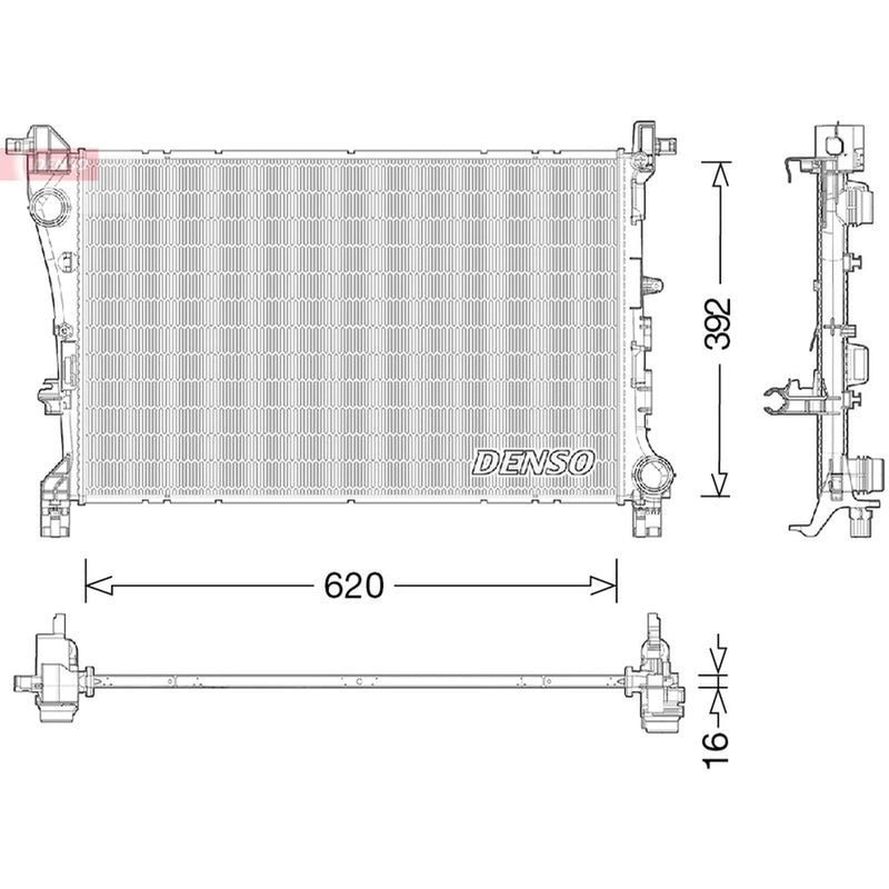 Denso Engine Radiator DRM09046