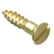 ForgeFix Wood Screw Slotted CSK Brass 3/4in x 8 ForgePack 20 - FPCSK348BR