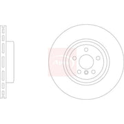 Apec 2 x Vented Rear Brake Discs DSK3319