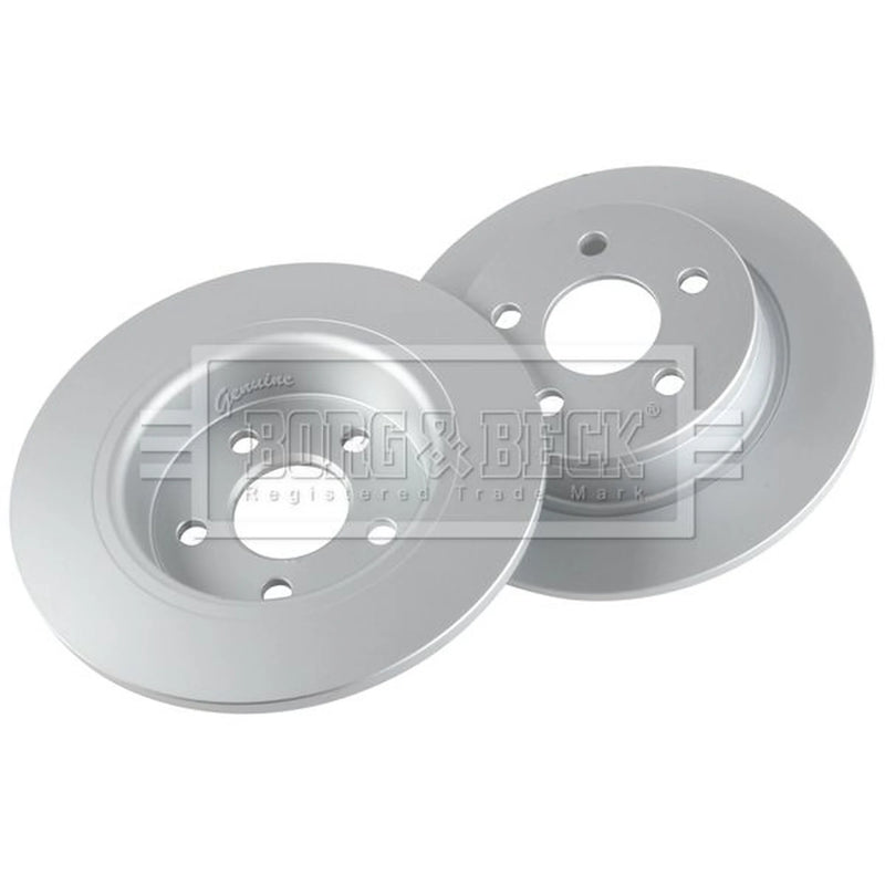 Borg & Beck 2 x Solid Rear Brake Discs BBD5634