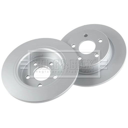 Borg & Beck 2 x Solid Rear Brake Discs BBD5634