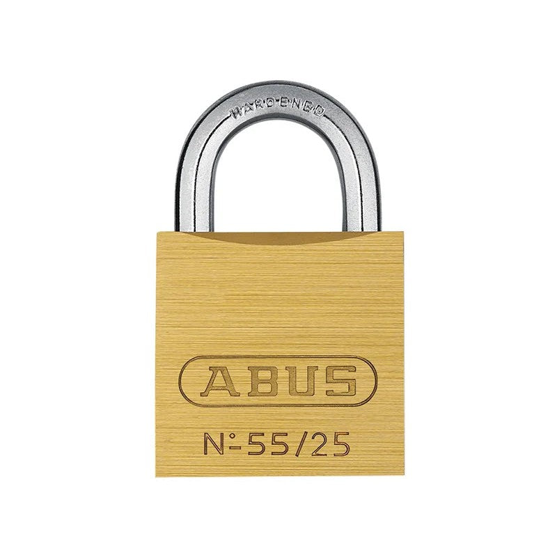 ABUS Mechanical 55/ Brass Padlock Carded 25-60mm