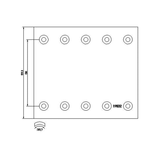 DON Don Cv Brake Lining Set BC361B7740