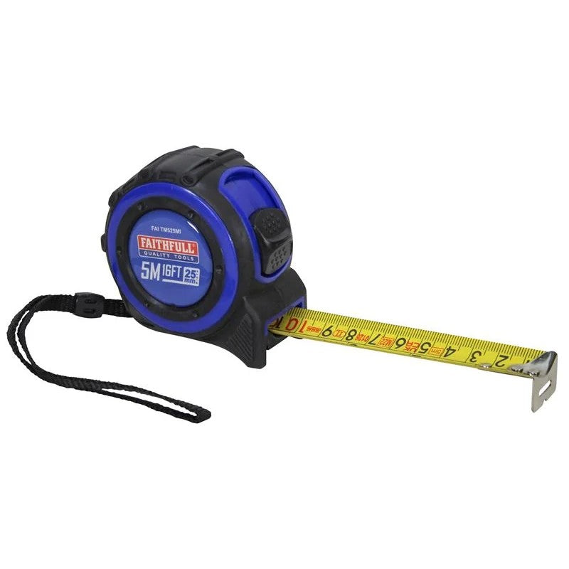 Faithfull Trade Tape Measure 5m/16ft (Width 25mm) - FAITM525MI