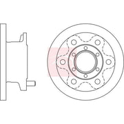 Apec 2 x Solid Front Brake Discs DSK2575
