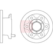 Apec 2 x Solid Front Brake Discs DSK2575