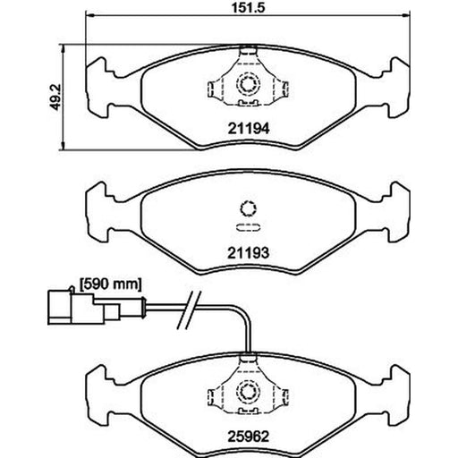 Mintex Brake Pad Set MDB3436