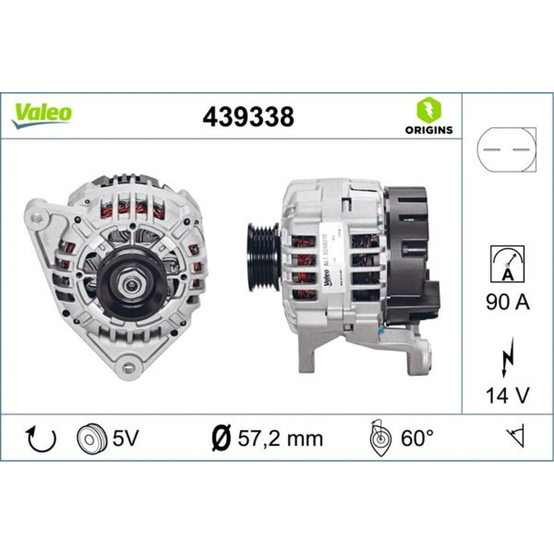 Valeo Car Alternator 12V 439338