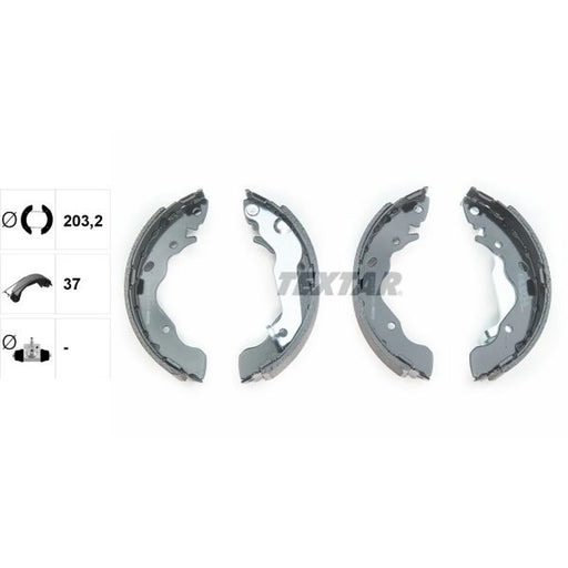 Textar Brake Shoe Set Axle Kit 91061700