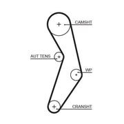 Gates Timing Belt Kit with Rollers K015503XS
