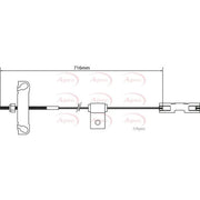 Apec Handbrake Cable Centre CAB1183