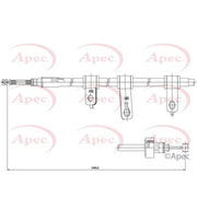 Apec Handbrake Cable Left Rear CAB1347