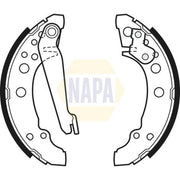 NAPA Brake Shoe Set Axle Kit NBS1005