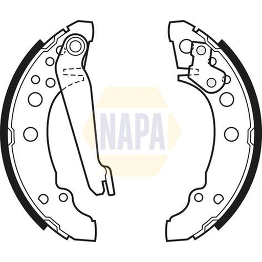 NAPA Brake Shoe Set Axle Kit NBS1005
