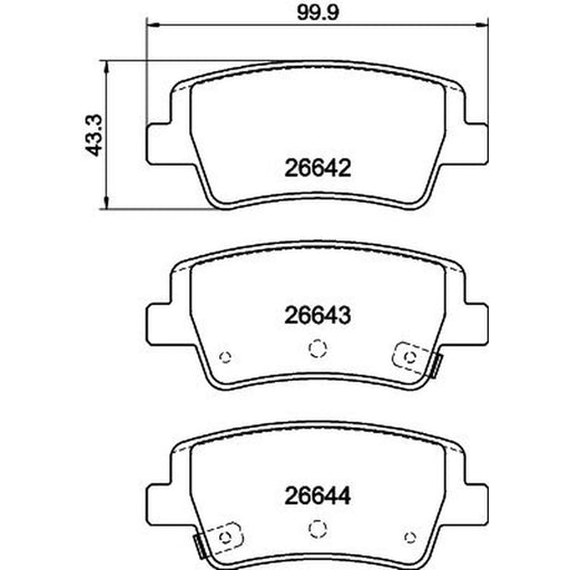Mintex Rear Brake Pad Set MDB4323