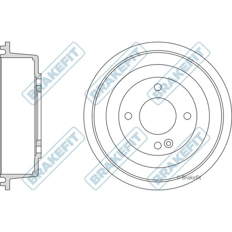 Apec Brake Drum Assembly Rear BDR9048