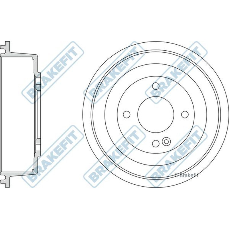 Apec Brake Drum Assembly Rear BDR9048