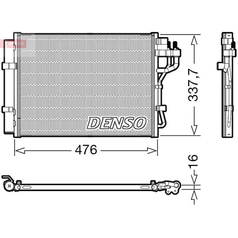 Denso Air Conditioning Condenser DCN41023