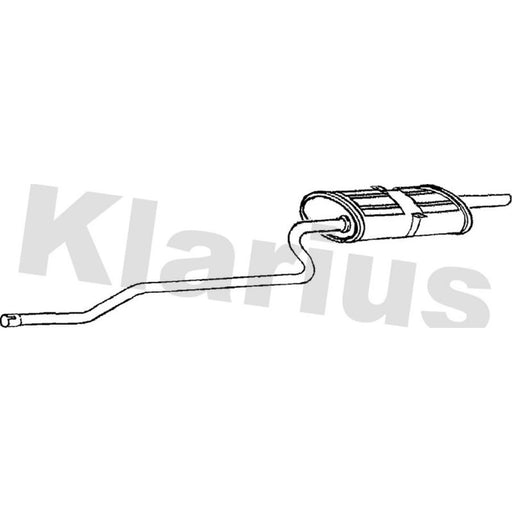 Klarius Box With Tail Pipe Rear TY507Q