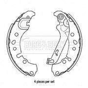 Borg & Beck Brake Shoe Set Axle Kit BBS6522
