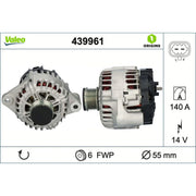 Valeo Car Alternator 12V 439961