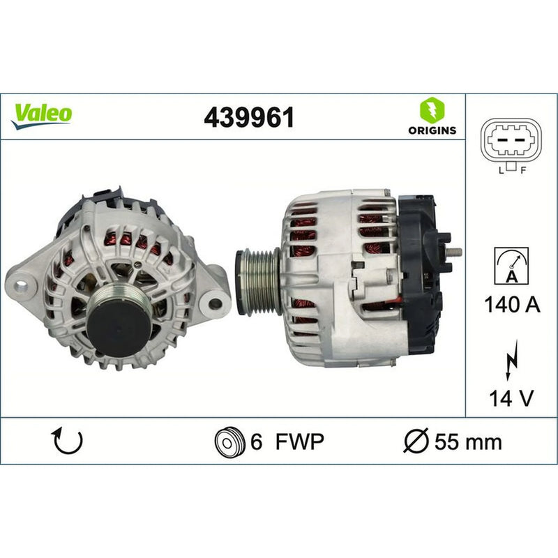 Valeo Car Alternator 12V 439961