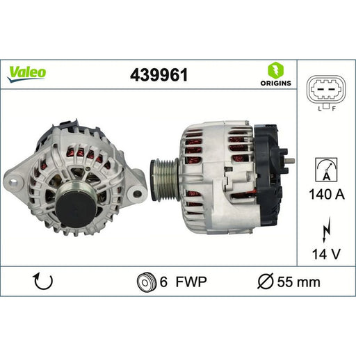 Valeo Car Alternator 12V 439961