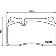 Mintex Rear Brake Pad Set MDB3047