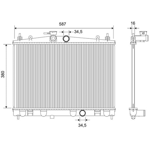 Valeo Engine Radiator 701762