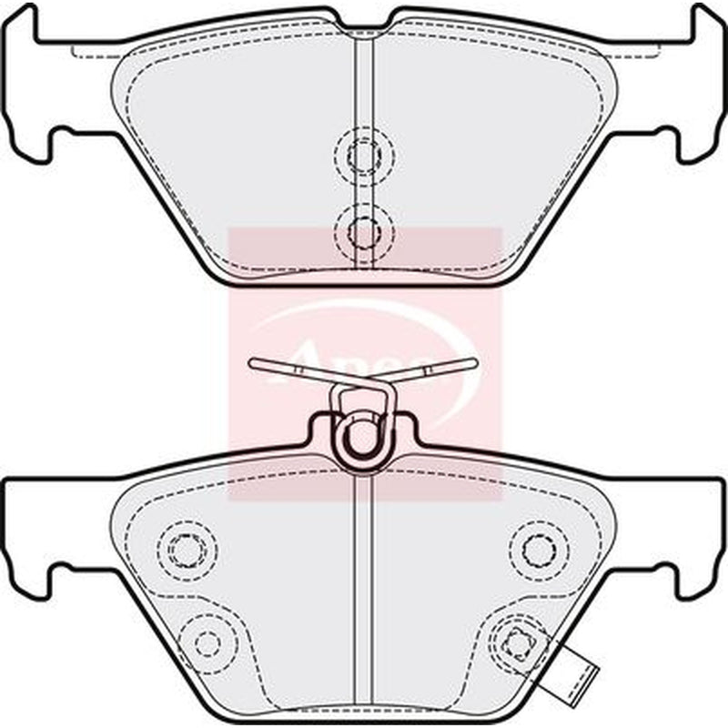 Apec Rear Brake Pad Set PAD2191