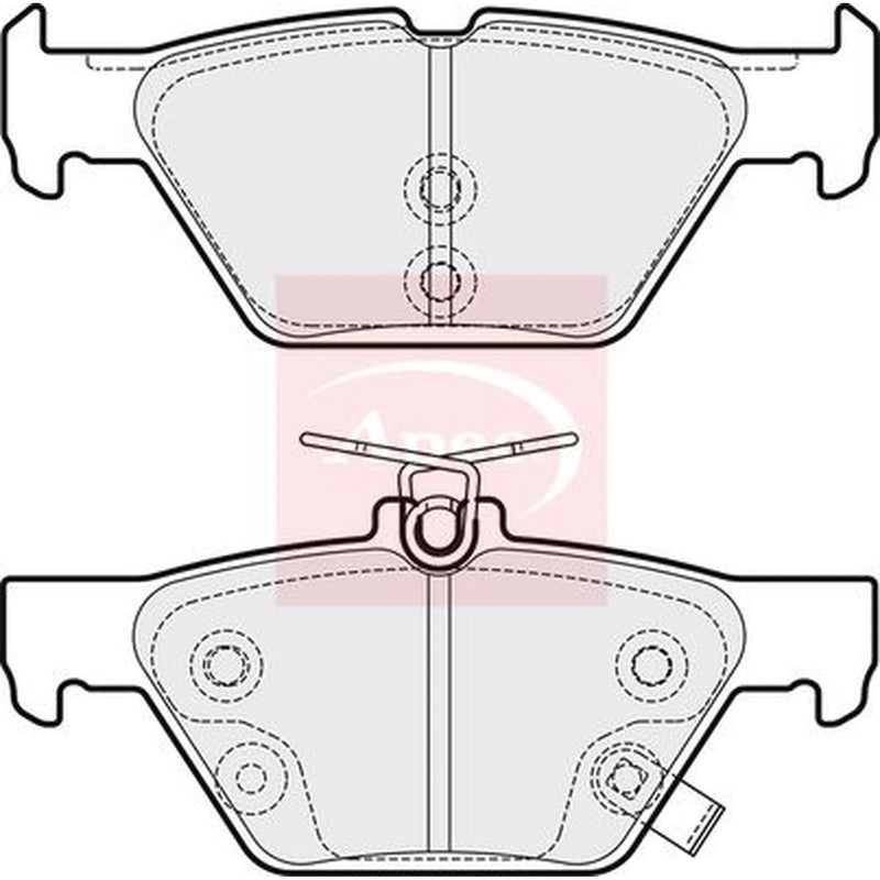 Apec Rear Brake Pad Set PAD2191