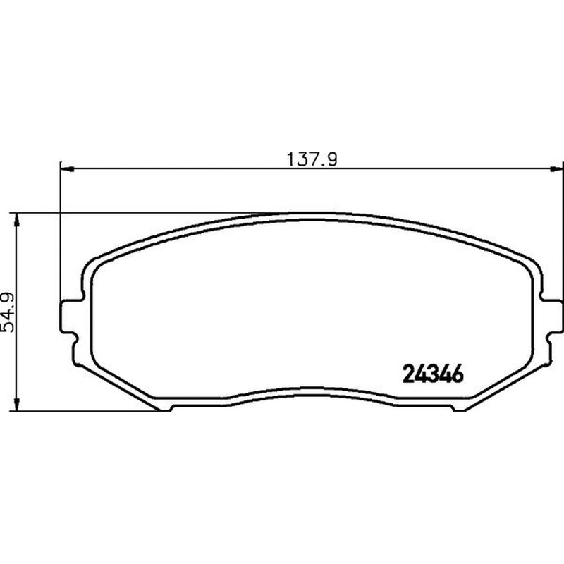 Mintex Front Brake Pad Set MDB2774