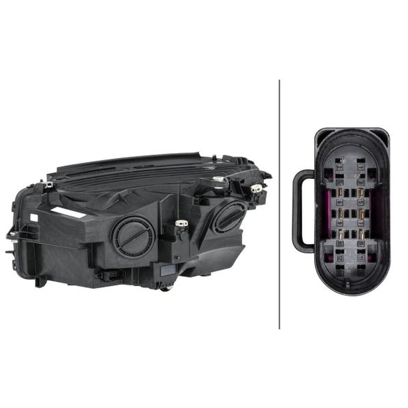 Hella Headlight Headlamp WY5W Right 1LG 354 877-041