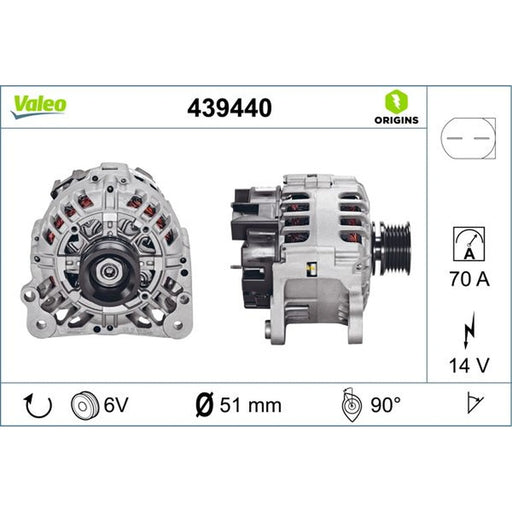 Valeo Car Alternator 12V 439440