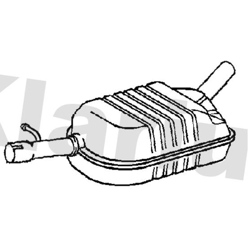 Klarius Box With Centre Pipe Centre VW1350V