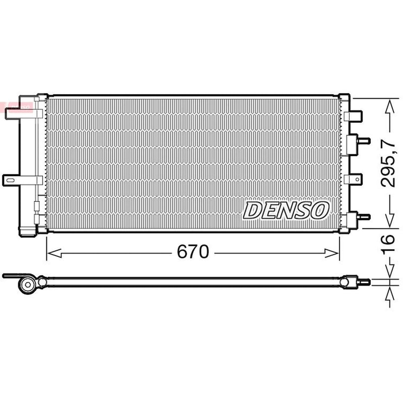 Denso Air Conditioning Condenser DCN10053