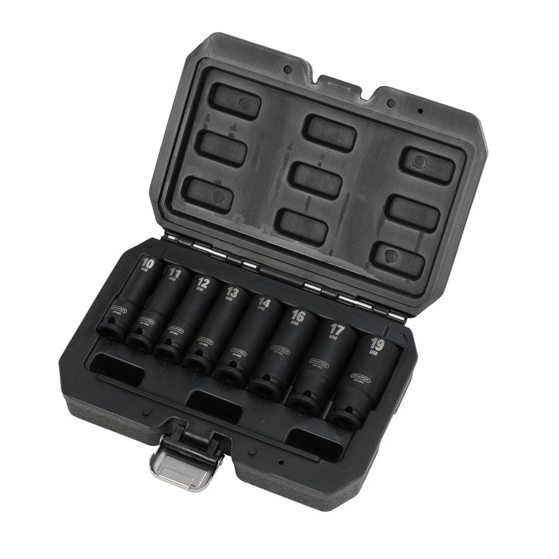 Draper HI-TORQ® Metric Deep Impact Socket Set, Sq. Dr. (8 Piece)