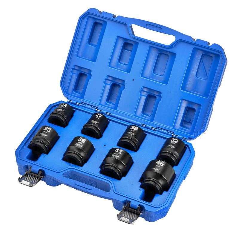 Draper HI-TORQ® Metric Impact Socket Set, Sq. Dr. (8 Piece)