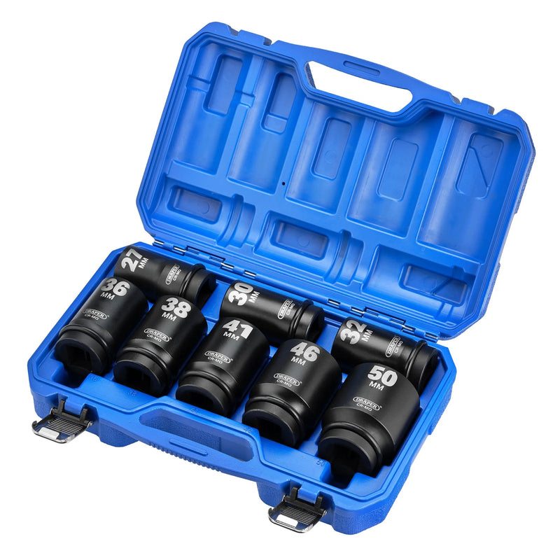 Draper HI-TORQ® Metric Deep Impact Socket Set, Sq. Dr. (8 Piece)