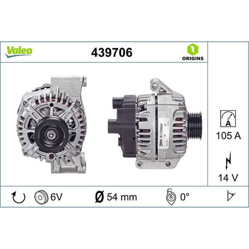 Valeo Car Alternator 12V 439706