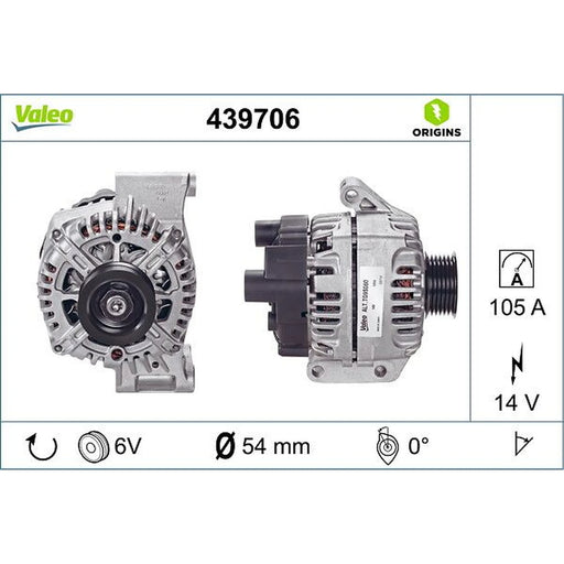 Valeo Car Alternator 12V 439706