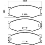 Mintex Front Brake Pad Set MDB1280