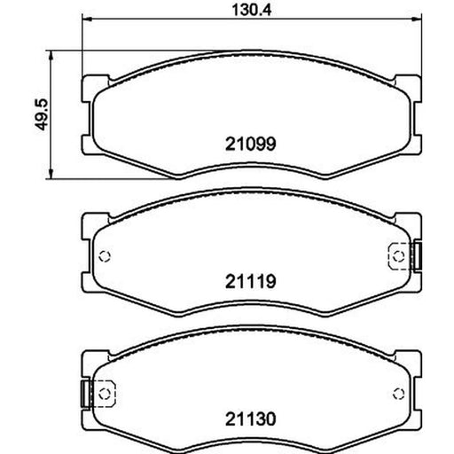 Mintex Front Brake Pad Set MDB1280
