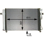 Mahle Air Conditioning Condenser AC 394 000P