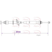Apec Handbrake Cable Left Rear CAB1156